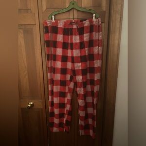Royal Class Men’s Sz XL Red Black White Fleecy Pajama PJ Sleep Sleeping Pants